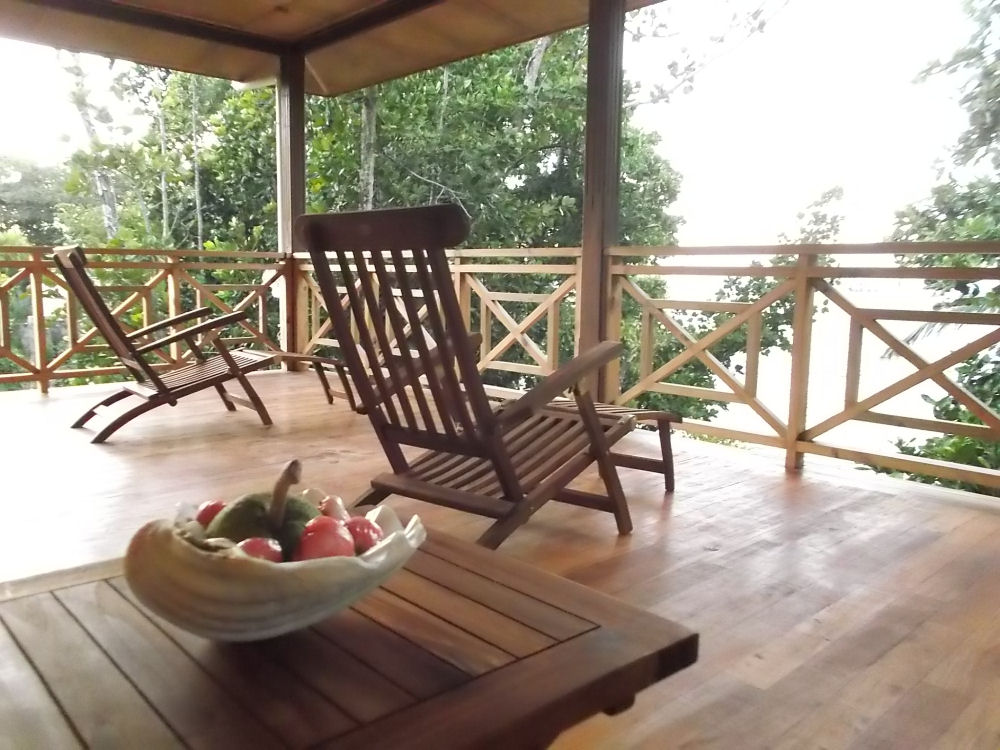 The terrace